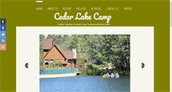 Desktop Screenshot of campcedarlake.com